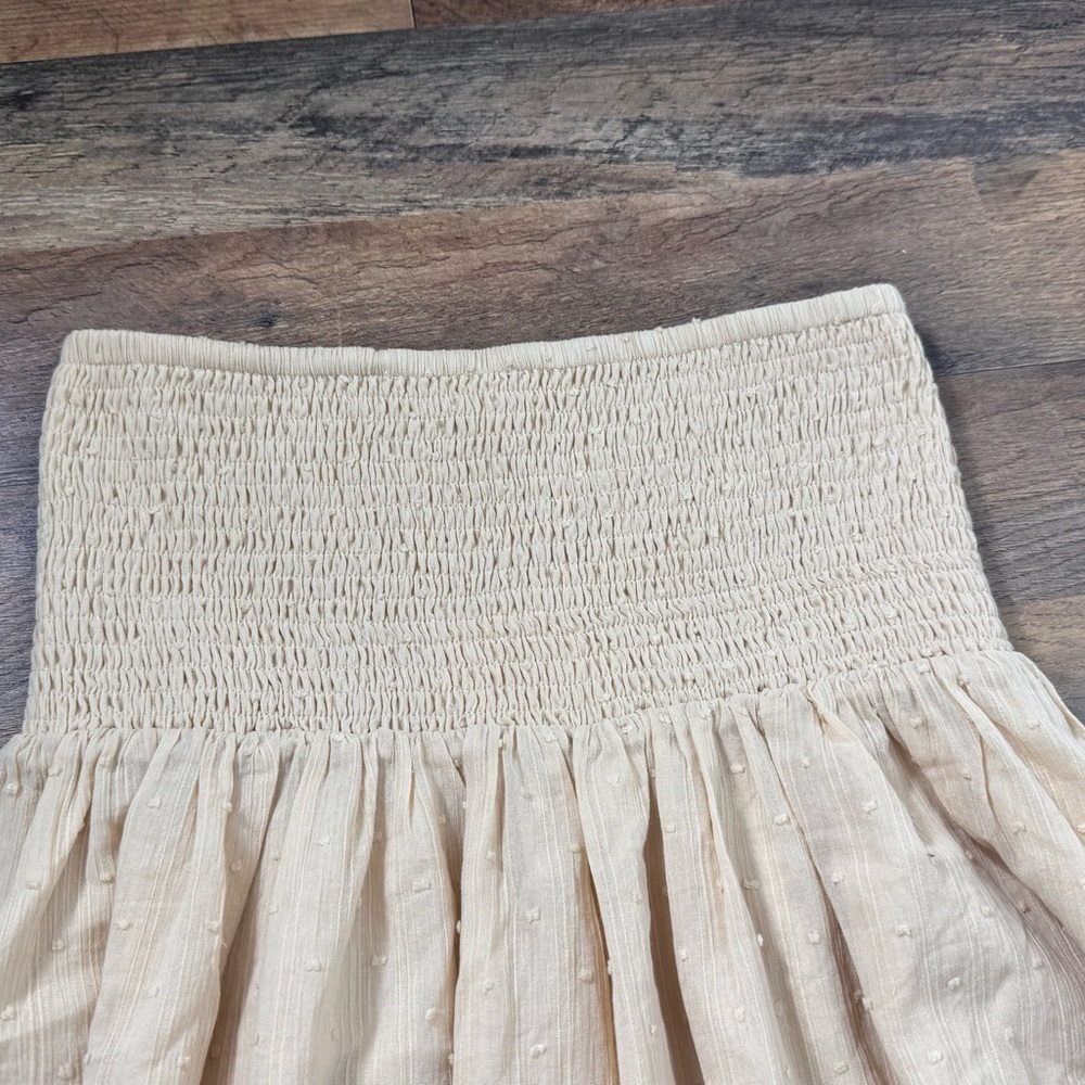 Lost + Wander Nude Mini Skirt NWT Size L Cotton Lined Chic - Picture 6 of 10